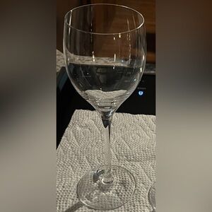 NIB 2 Orrefors Vintage Illusion Crystal Water Wine Goblets 8.25" Nils Landberg